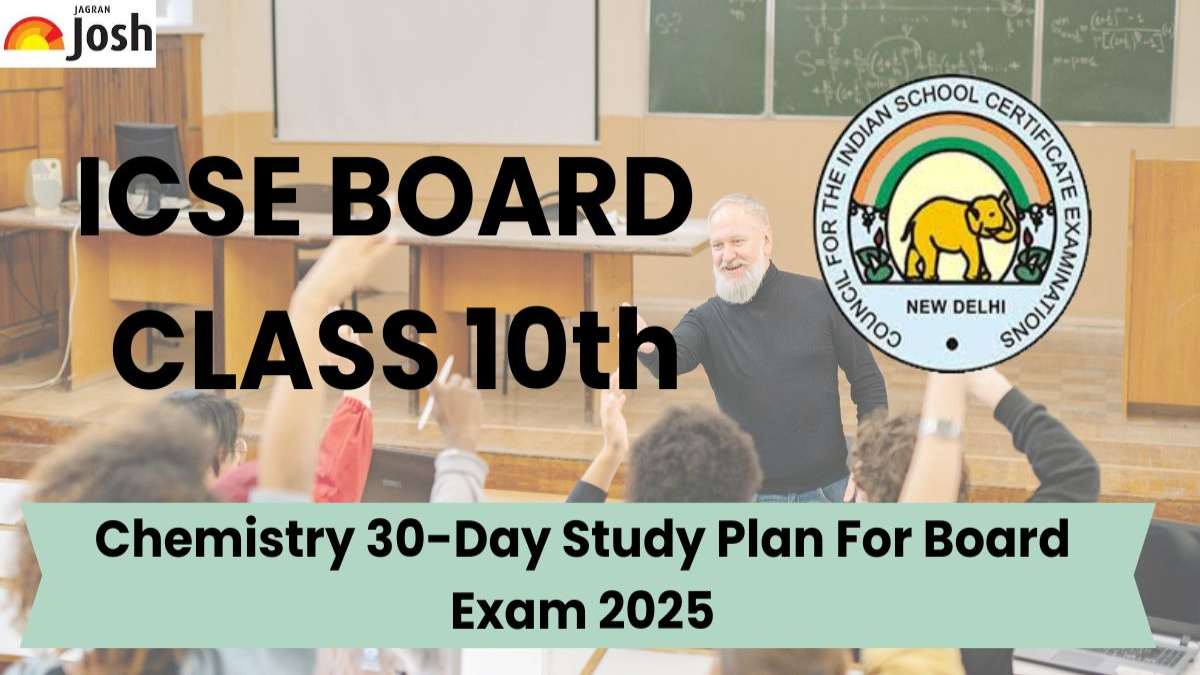 ICSE Class 10 Chemistry 30-Day Study Plan For Board Exam 2025