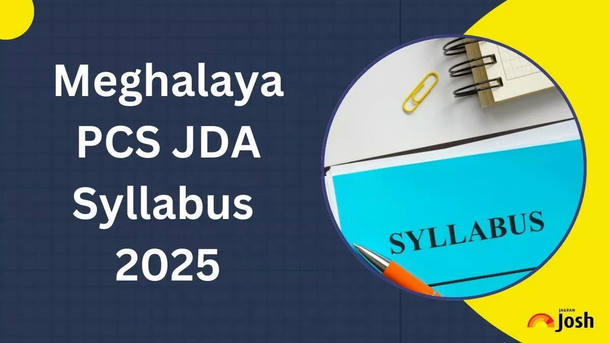 Meghalaya PCS JDA Syllabus 2025
