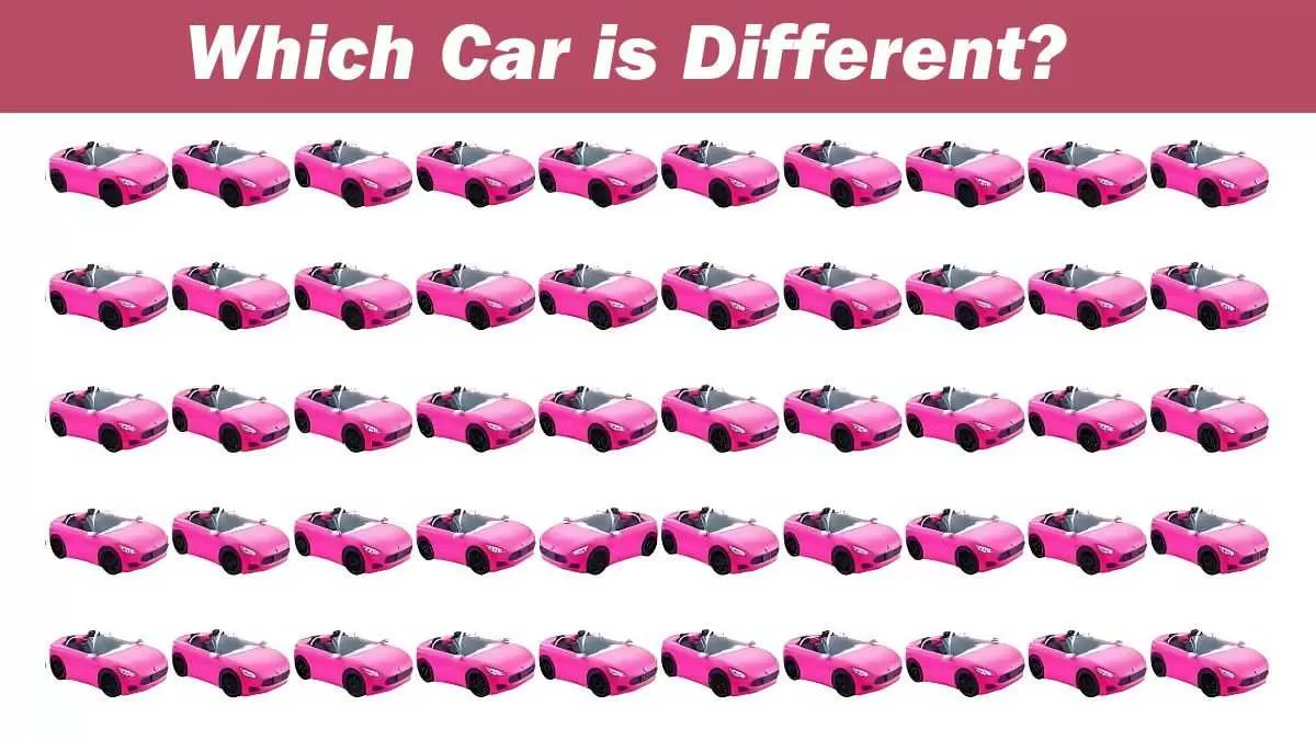 Which car is different?