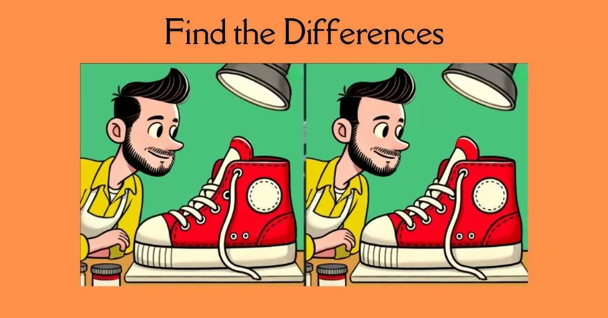 Spot the 3 Differences in Shoemaker Making Shoe
