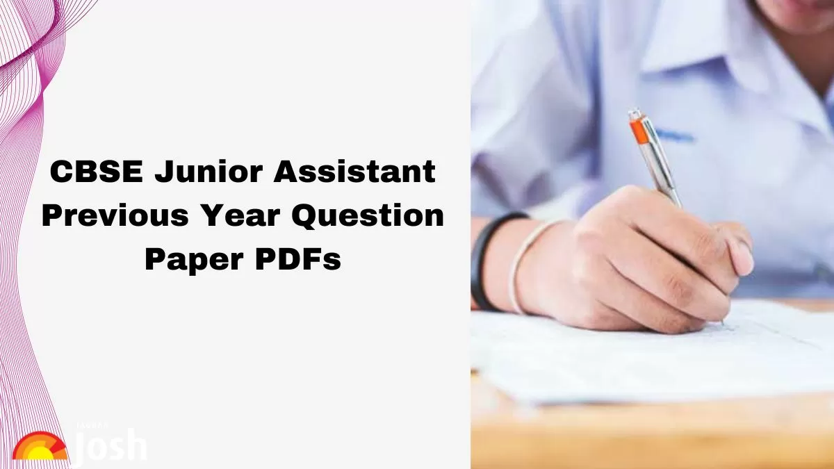 Download CBSE Junior Assistant Previous Year Question Paper PDF 