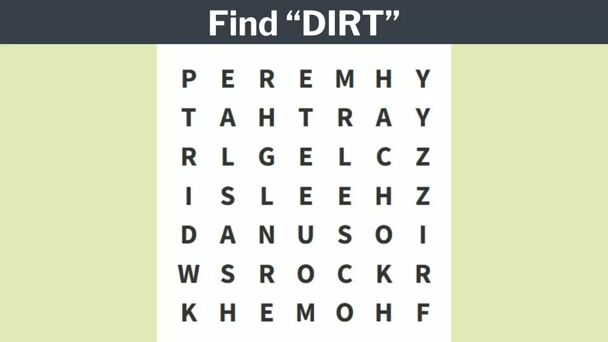 Find "DIRT"