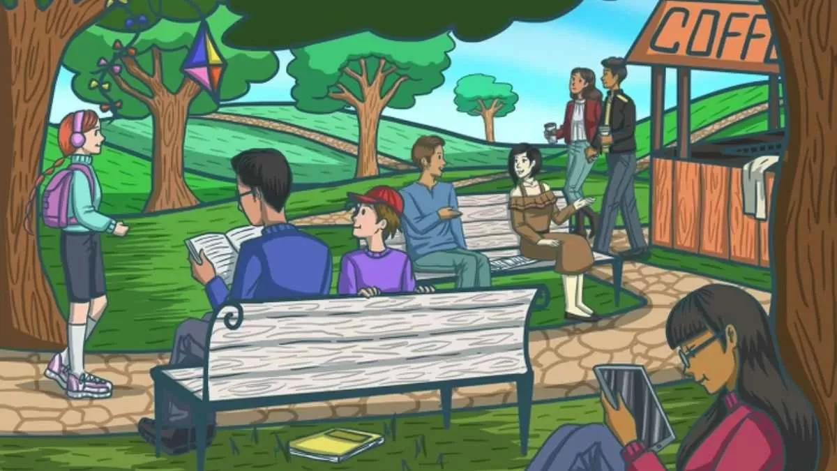 Can you see the newspaper hidden in this optical illusion picture?
