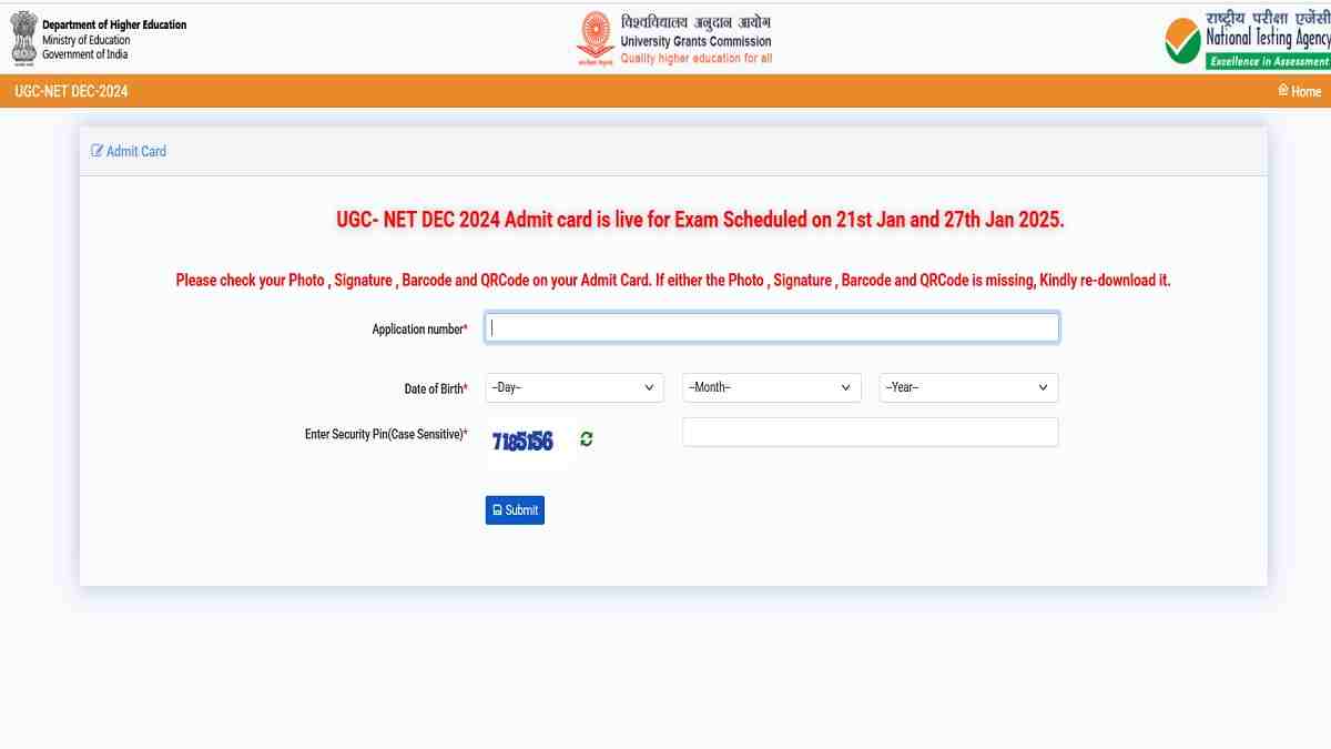  UGC NET Admit Card 2024 out at ugcnet.nta.ac.in for January 21 and 27 Exam, Check Steps to Download