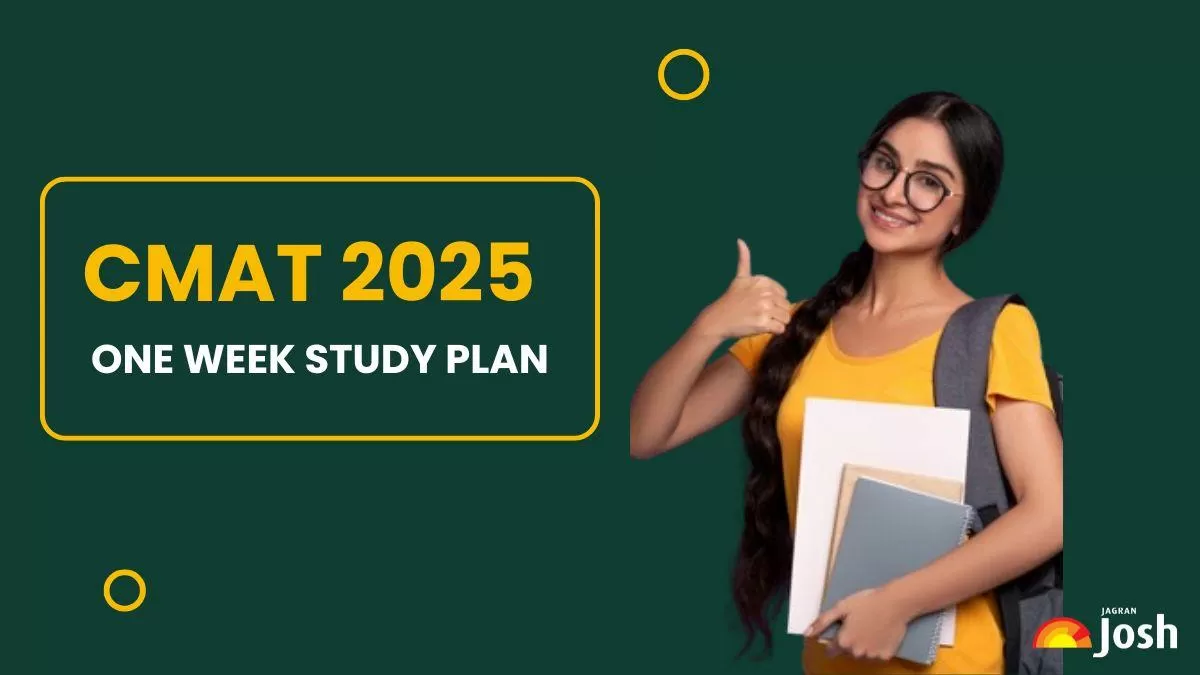 One Week Study Plan for CMAT 2025