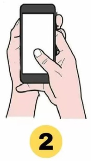 phone holding personality test