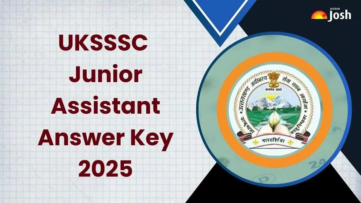 UKSSSC जूनियर असिस्टेंट उत्तर कुंजी 2025 डाउनलोड
