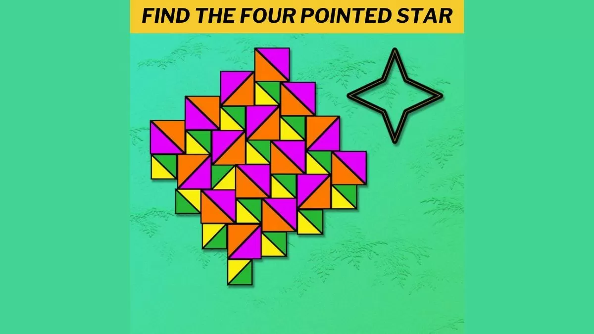 Find the four pointed star