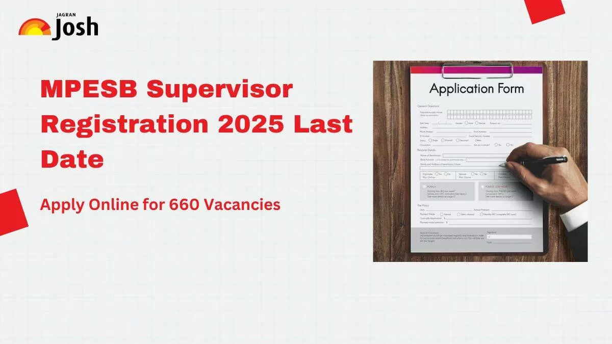 MPESB Supervisor (Paryavekshak) 2025 Apply Online Last Date 