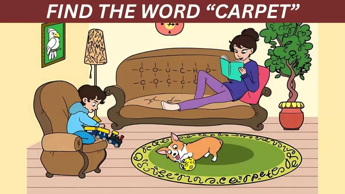 Brain Teaser to Test Your IQ - Find the word CARPET