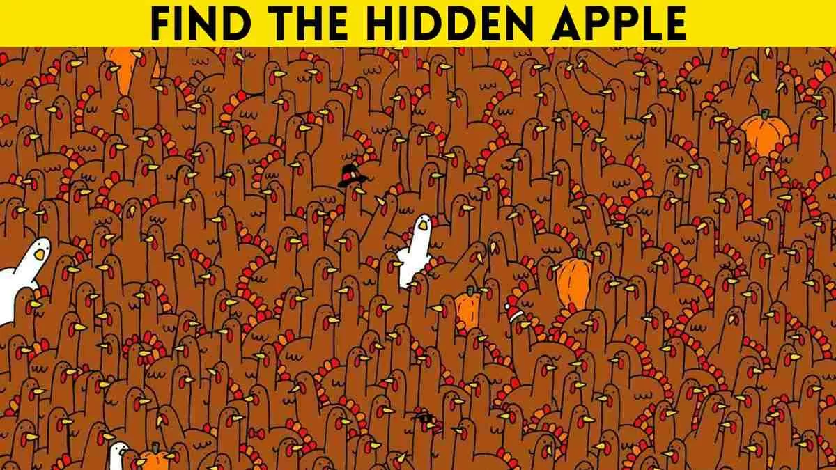 Spot the hidden apple.