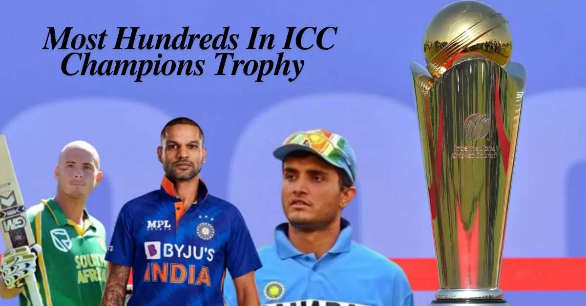 Top 10 Players With the Most Centuries in ICC Champions Trophy History