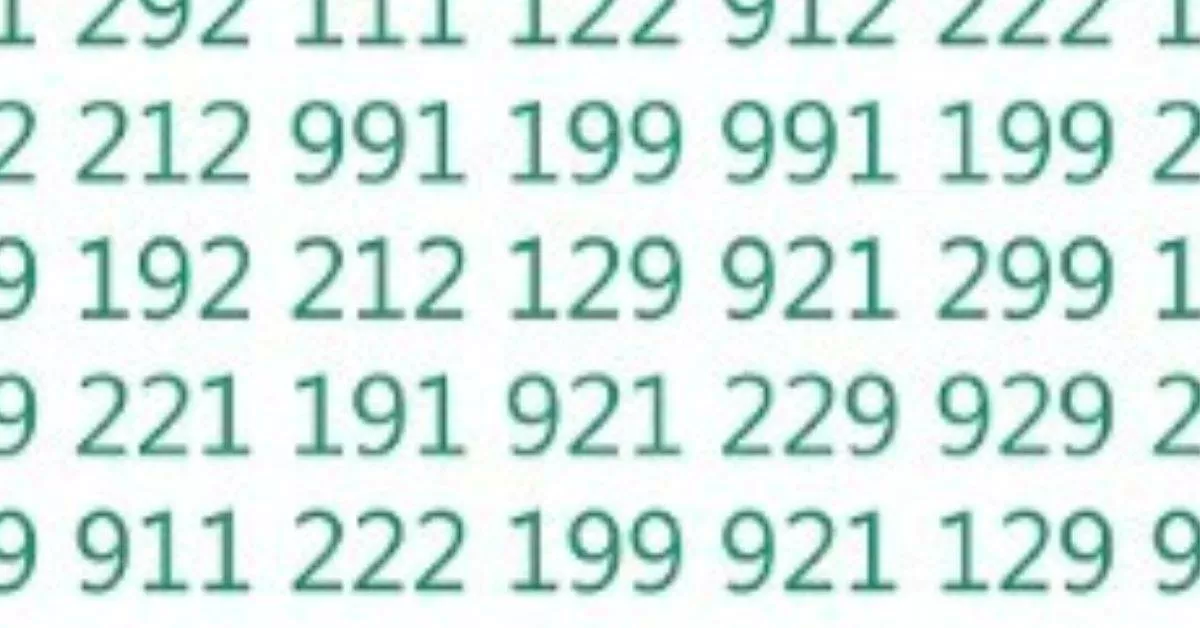 Find the Hidden Number 291 in Just 5 Seconds
