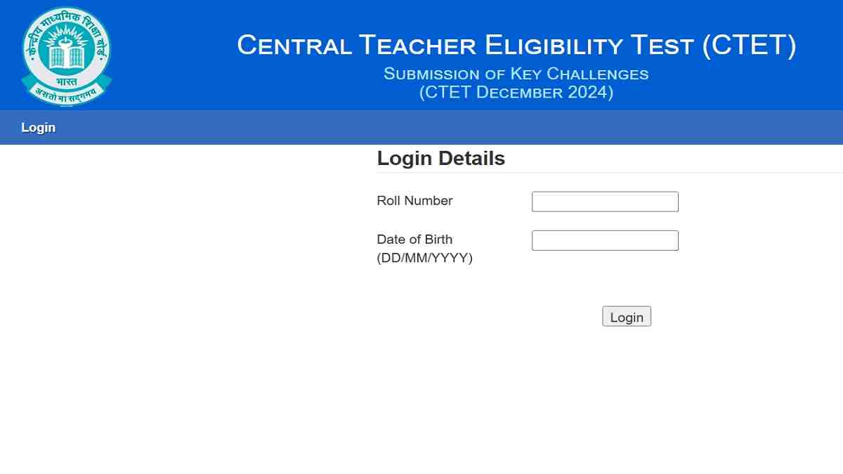 (Link Active)CTET Answer Key 2024 Out at ctet.nic.in: Raise Objection Till Jan 05