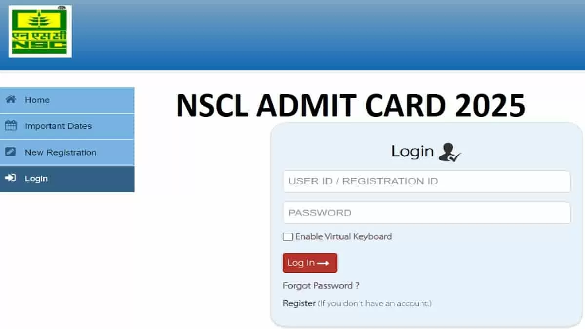 NSCL Admit Card 2025 OUT at indiaseeds.com
