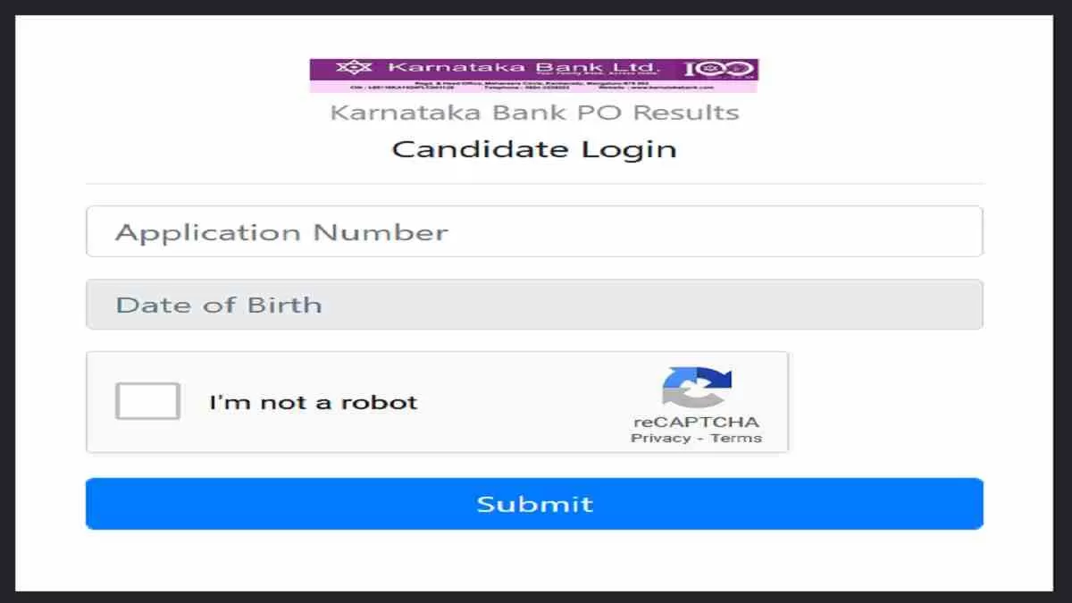 Get all details about Karnataka Bank PO Result 2024 