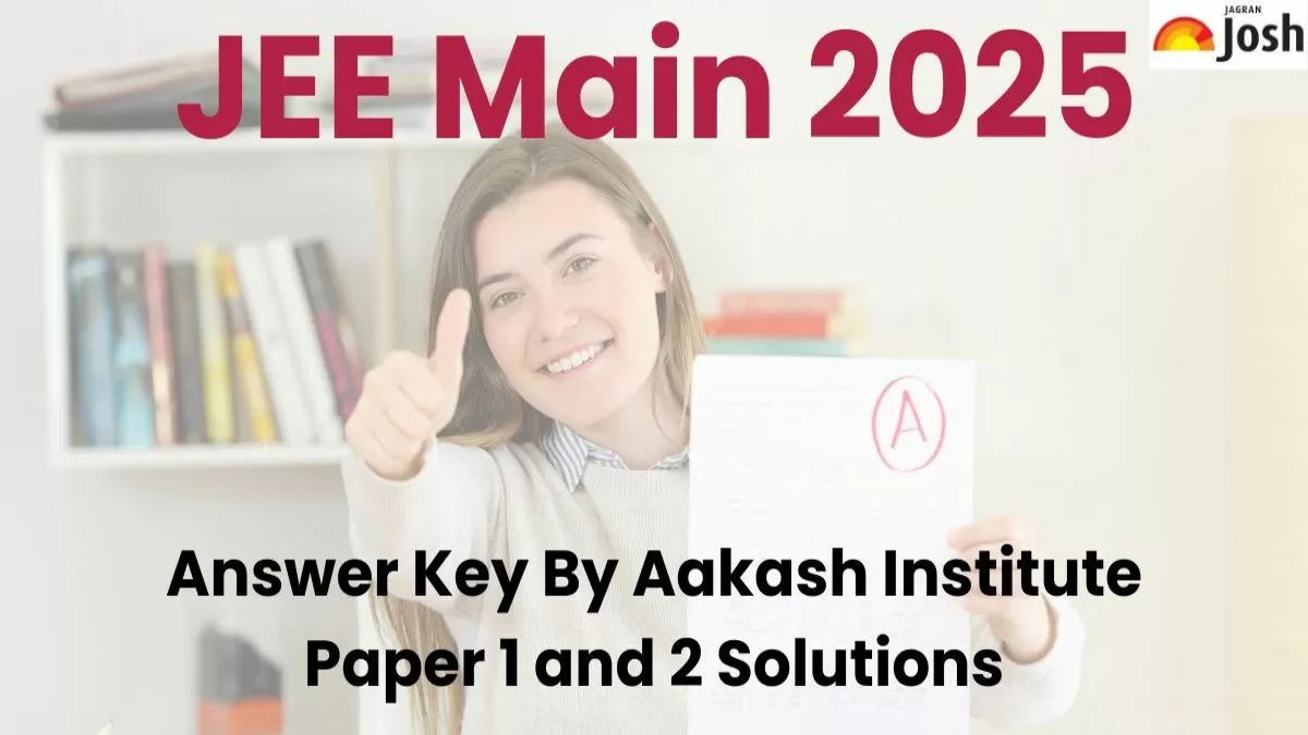 JEE Main Answer Key 2025 By Aakash Institute