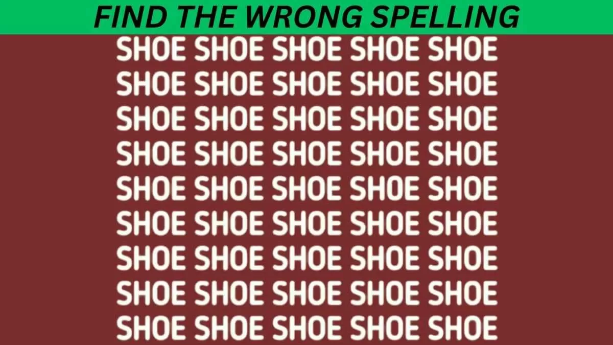 Find the wrong spelling