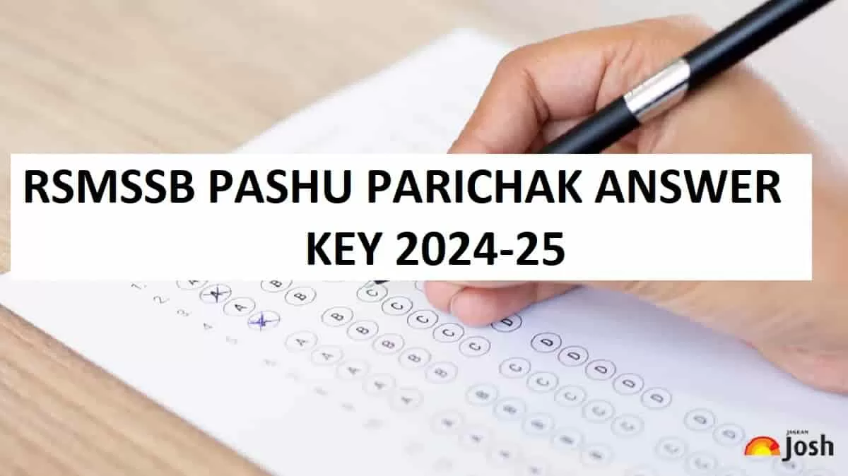RSMSSB Pashu Parichar Answer Key 2024-25