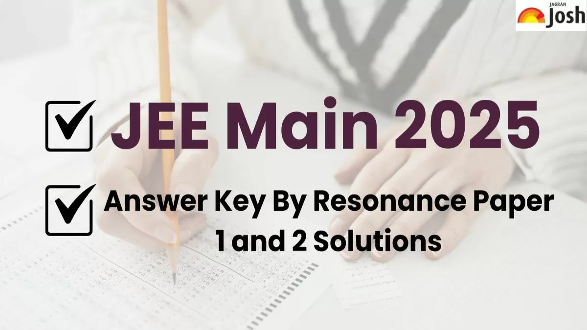 JEE Main Answer Key 2025 by Resonance