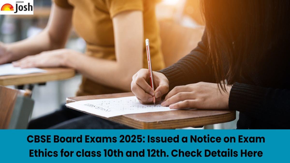 CBSE Board Exams 2025: Issued a Notice on Exam Ethics for class 10th and 12th. Check Details Here