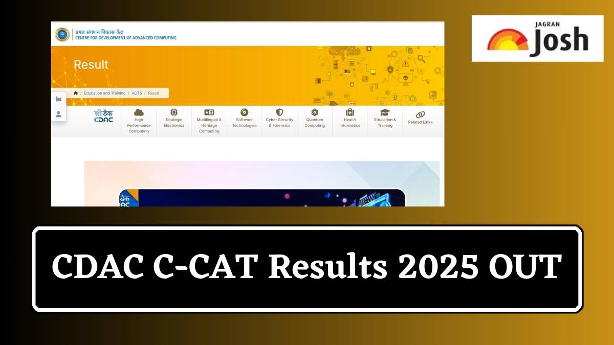 CDAC C-CAT Results 2025 OUT: Check Result cdac.in