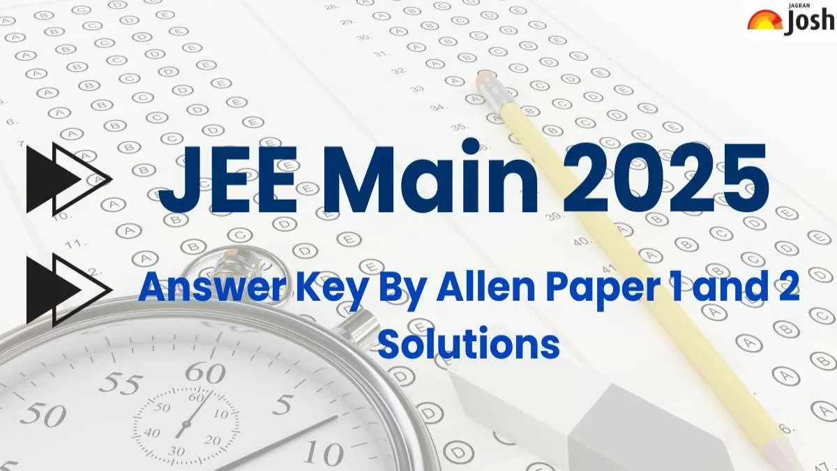  JEE Main Session 1 Answer Key 2025 by Allen