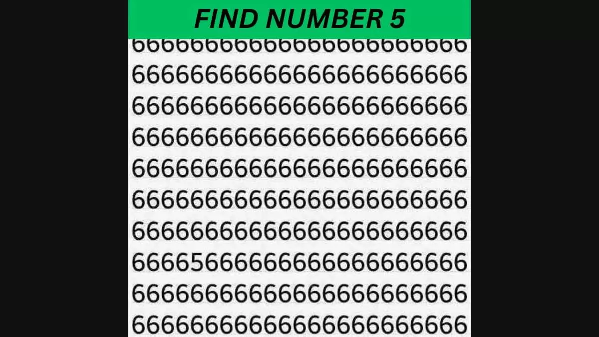 Find number 5