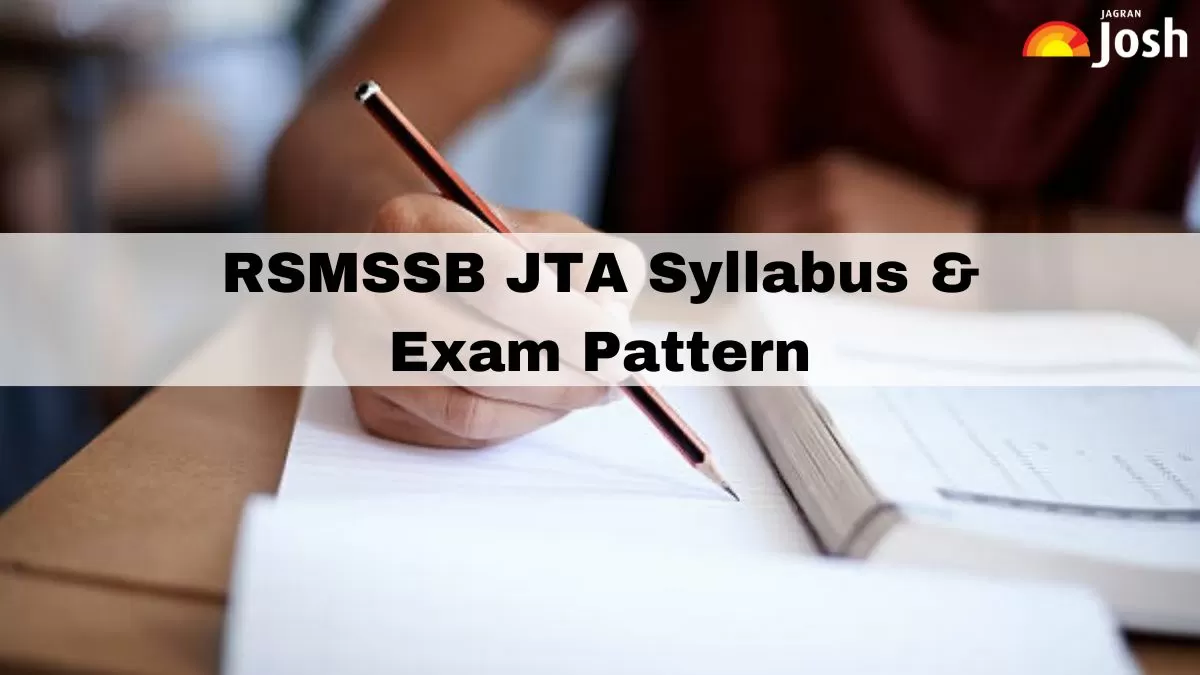 RSMSSB JTA Syllabus 2025 with Exam Pattern 