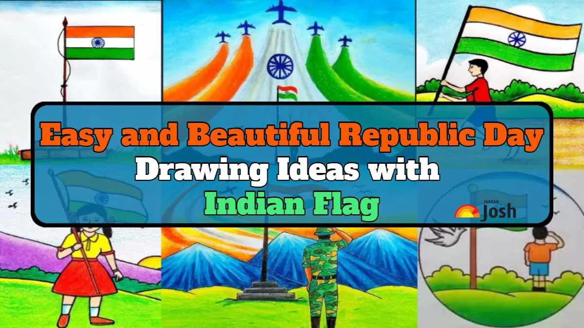 Easy and Beautiful Republic Day Drawing Ideas with Indian Flag for Kids