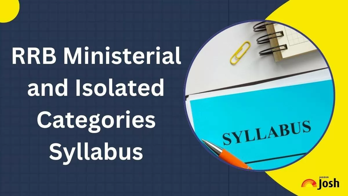 RRB Ministerial and Isolated Categories Syllabus