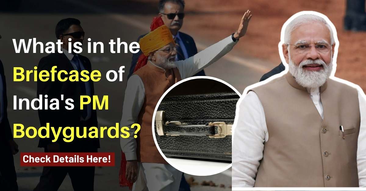 What is in the briefcase of India's PM Bodyguards?