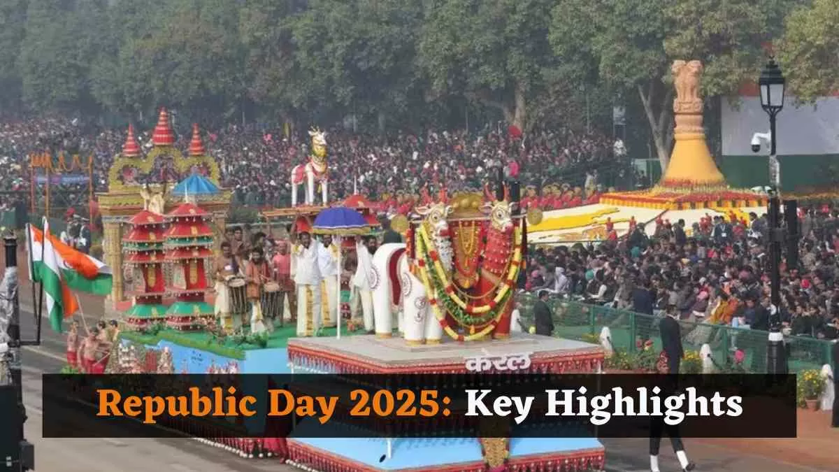 This year's Republic Day tableaux are based on the theme "Swarnim Bharat: Virasat aur Vikas".
