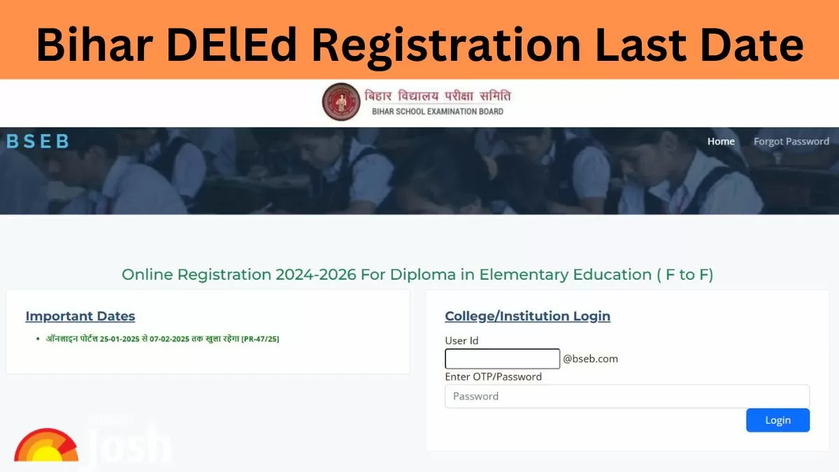Bihar DElEd Entrance Exam 2025 Registration Ends Today, Check Steps to Apply Online Here