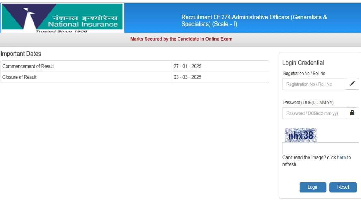 NICL AO Score Card 2025 OUT at nationalinsurance.nic.co.in: Download Prelims and Mains Marks Here