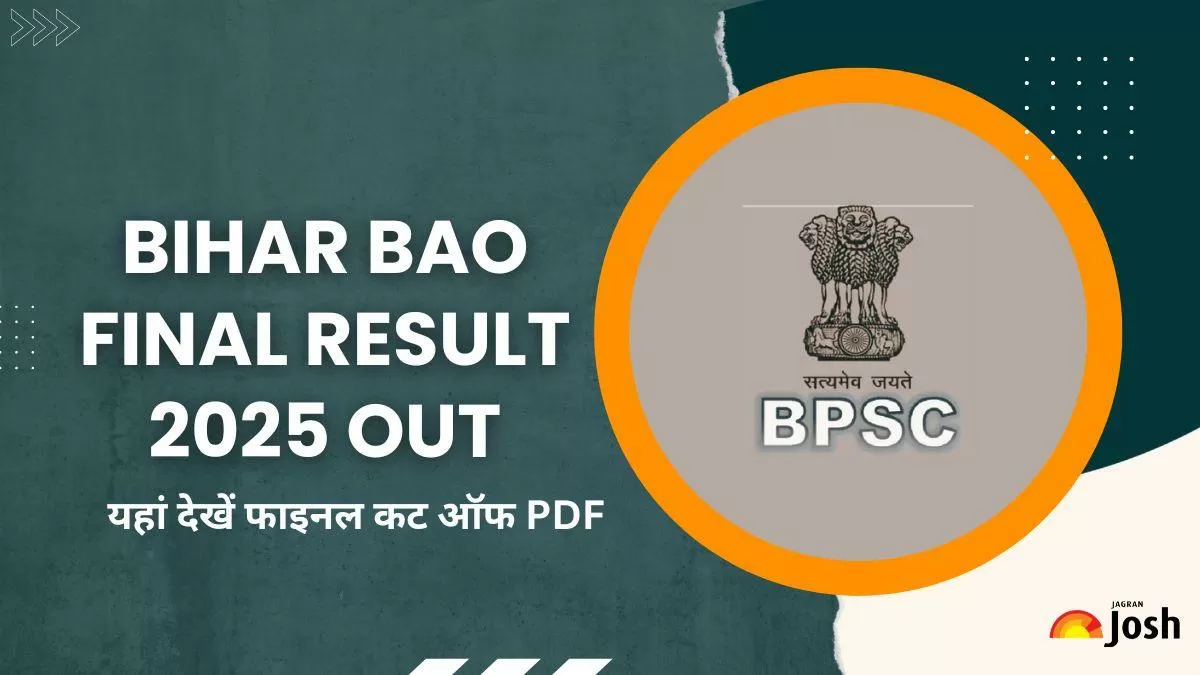 Bihar BAO Final Result 2025 OUT