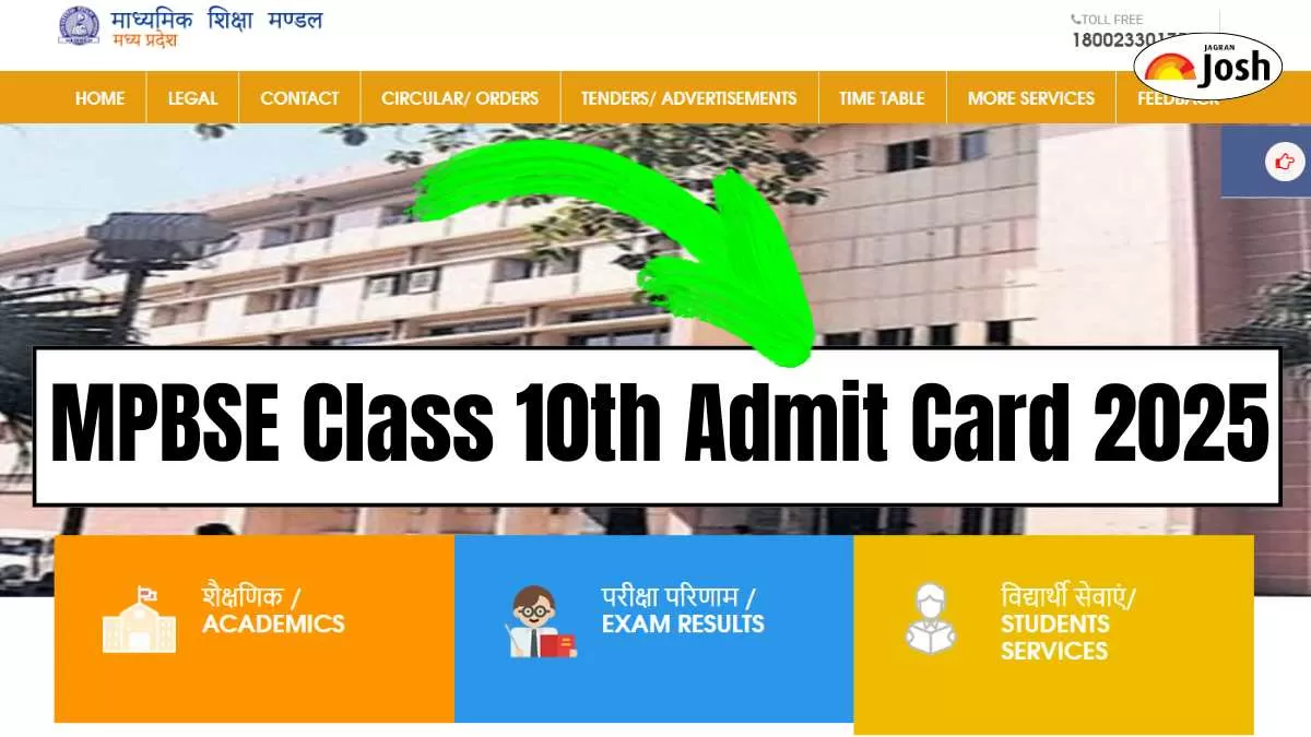 MPBSE Class 10th Admit Card 2025, Check Details Here