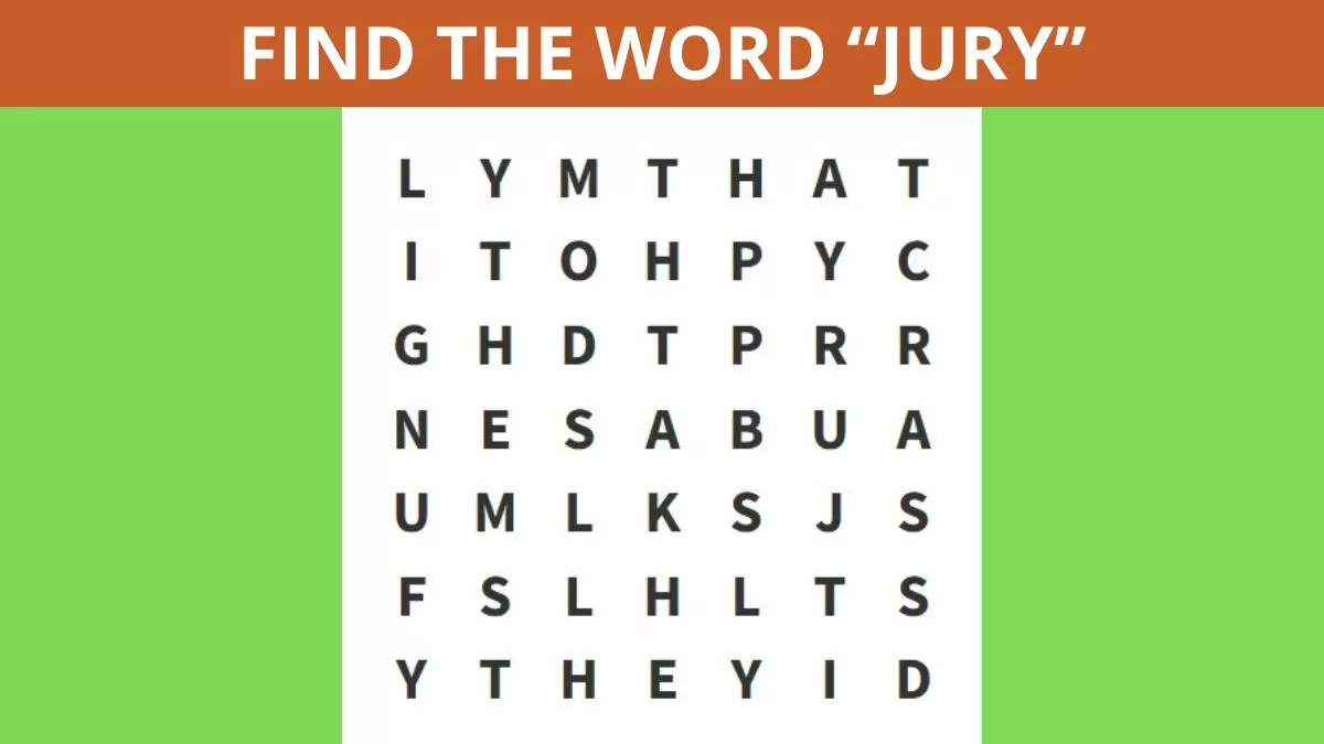 Find JURY in 6 seconds