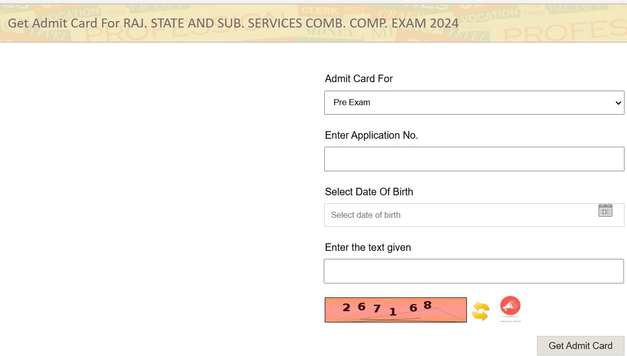 rpsc ras admit card 2025 by number and date of birth 