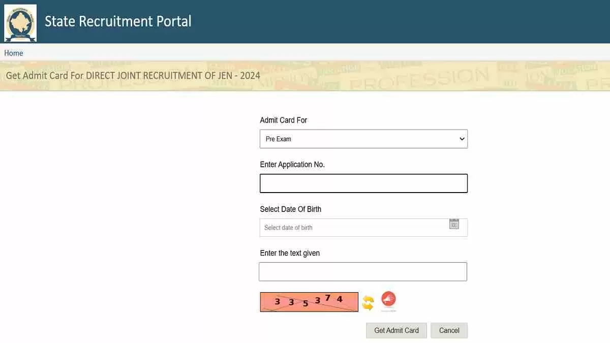 Get all details about RSSB JE Admit Card 2025