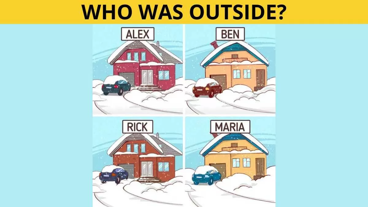 Brain Teaser IQ Test: Find Who Was Outside in 5 Seconds!