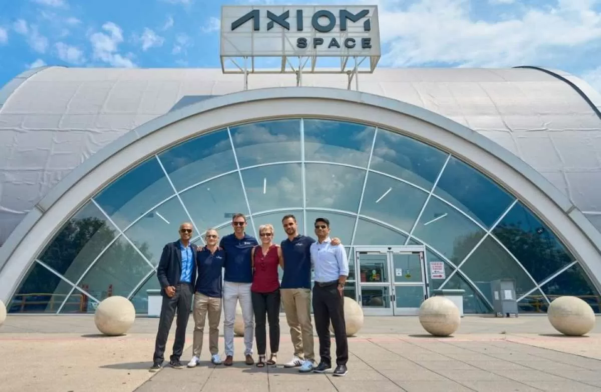 Crew Members of Axiom Mission 4 (Ax-4) with their other team members