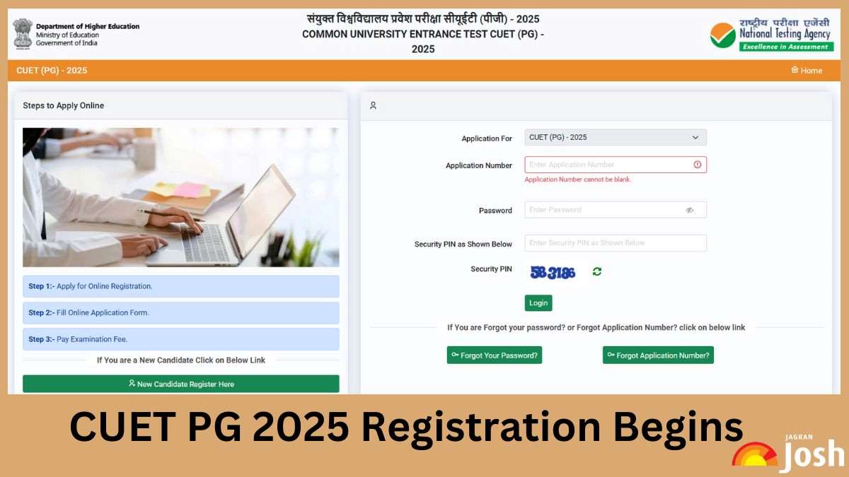 CUET PG 2025 Registration Starts at exams.nta.ac.in: Check Exam Date, Application Fee and Other Details