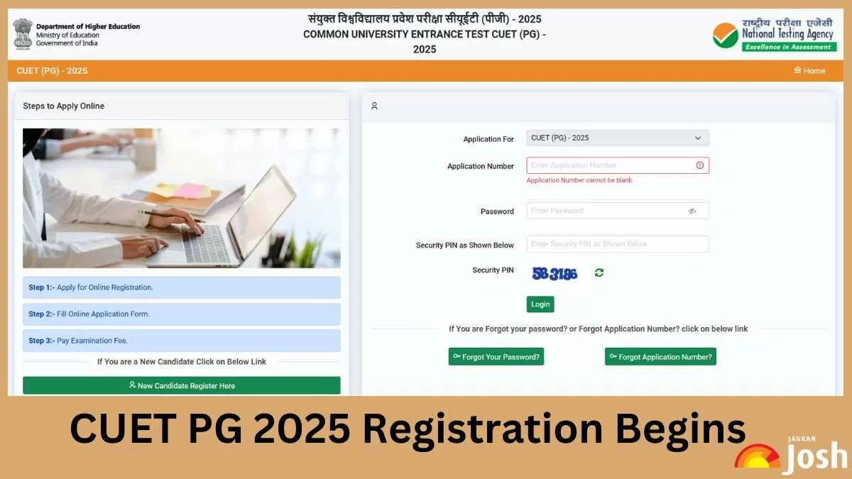 CUET PG 2025 Registration Begins