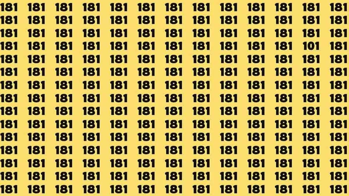 Find the number 101
