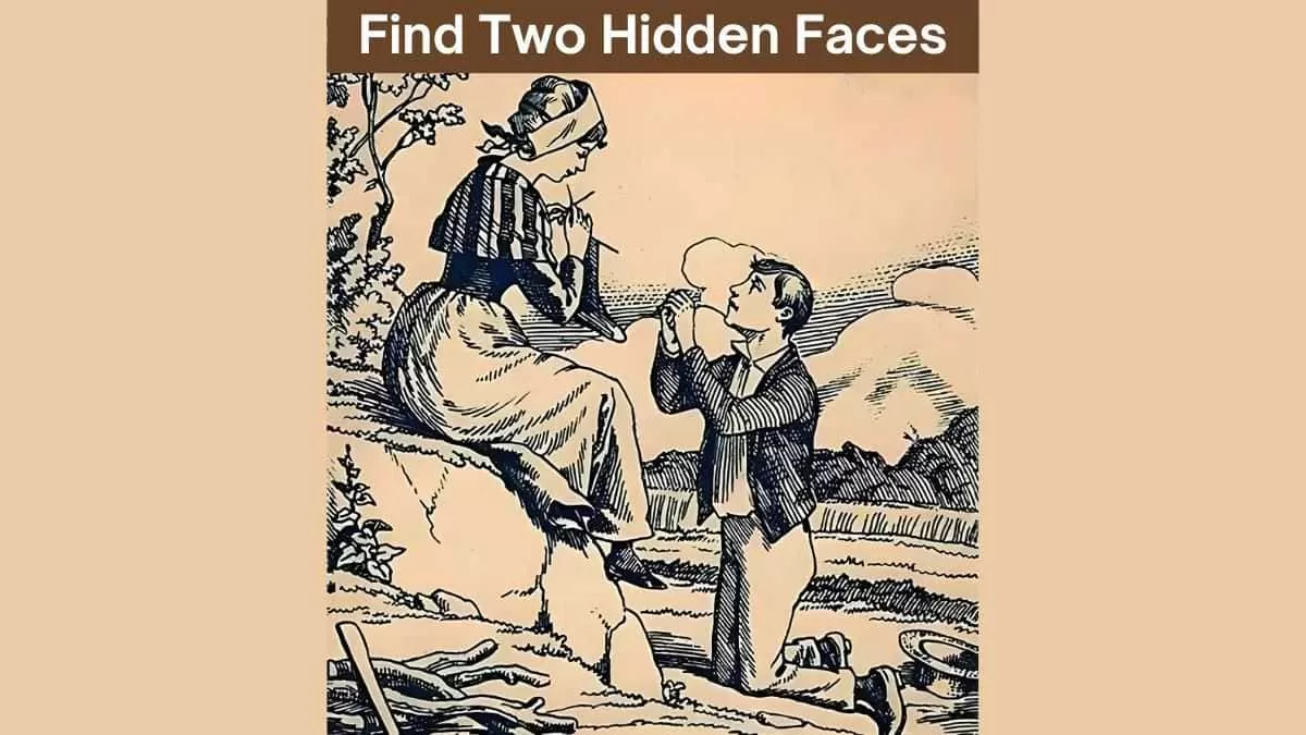 Spot two hidden faces