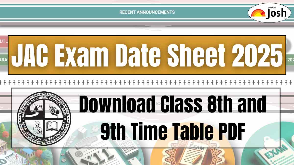 jac board exam date 2025 class 9