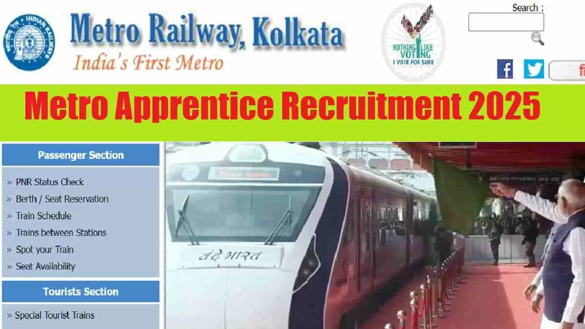  Get all details for Kolkata Metro Recruitment 2025 here apply online