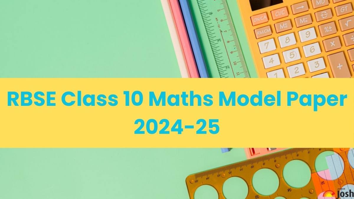 RBSE Class 10 Maths Model Paper 2024-25: Download Free PDF