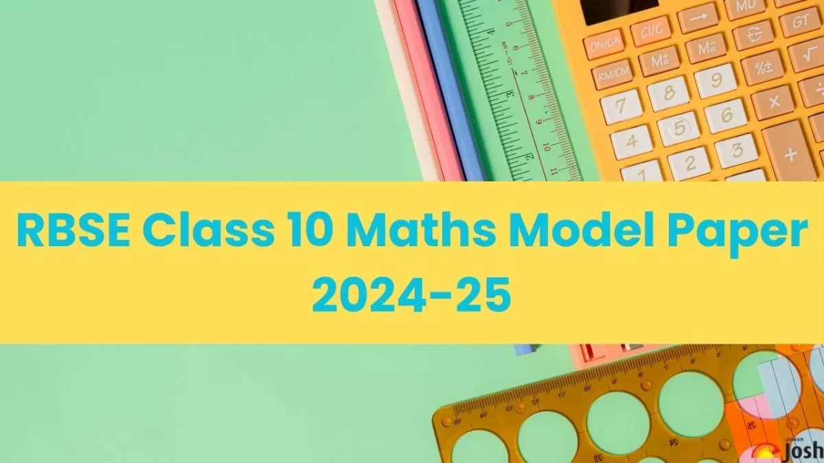 RBSE Class 10 Maths Model Paper 2024-25 Free Pdf.